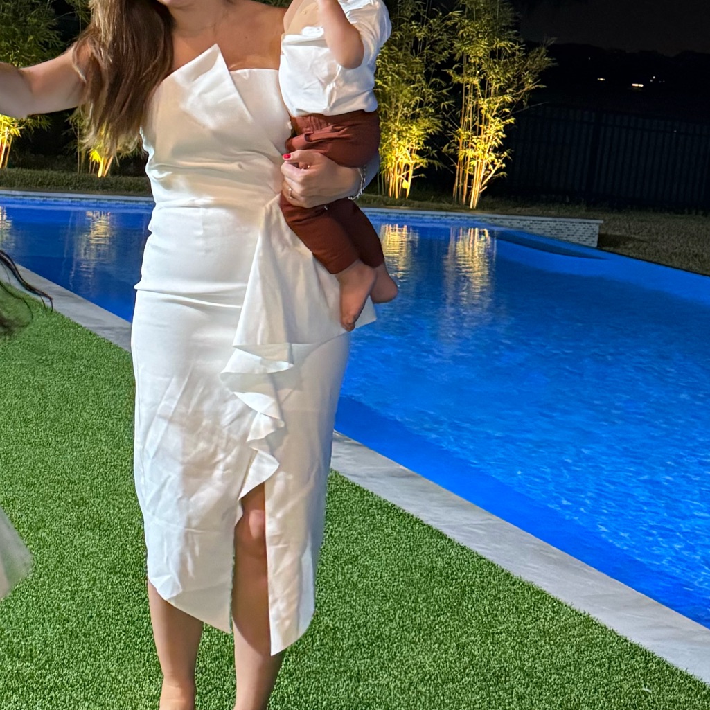 Elliatt White Strapless Dress W Ruffle Detail